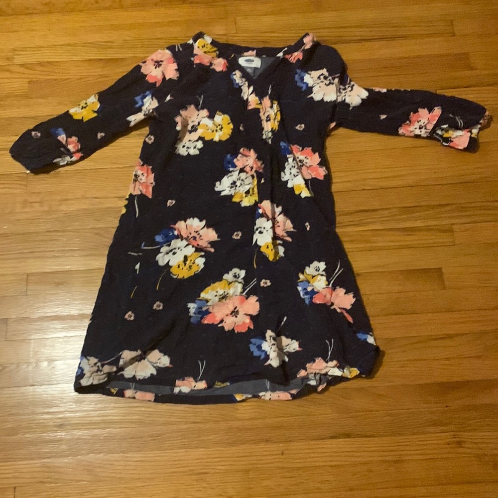 Blue floral dress